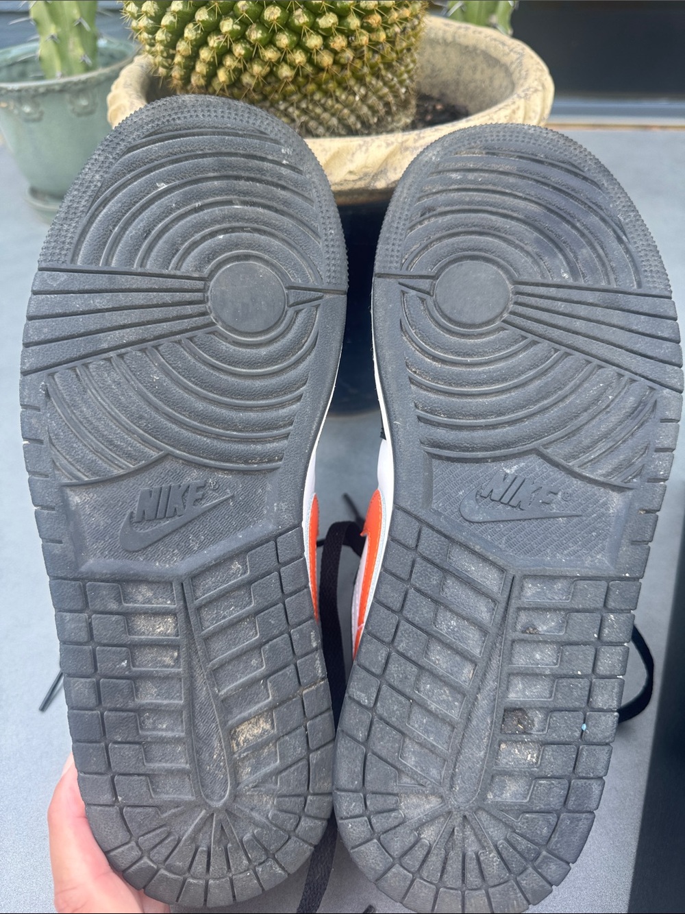 Nike Air Jordan 1 Low - Black/White/Orange Men's Sneakers - Picture 11 of 14